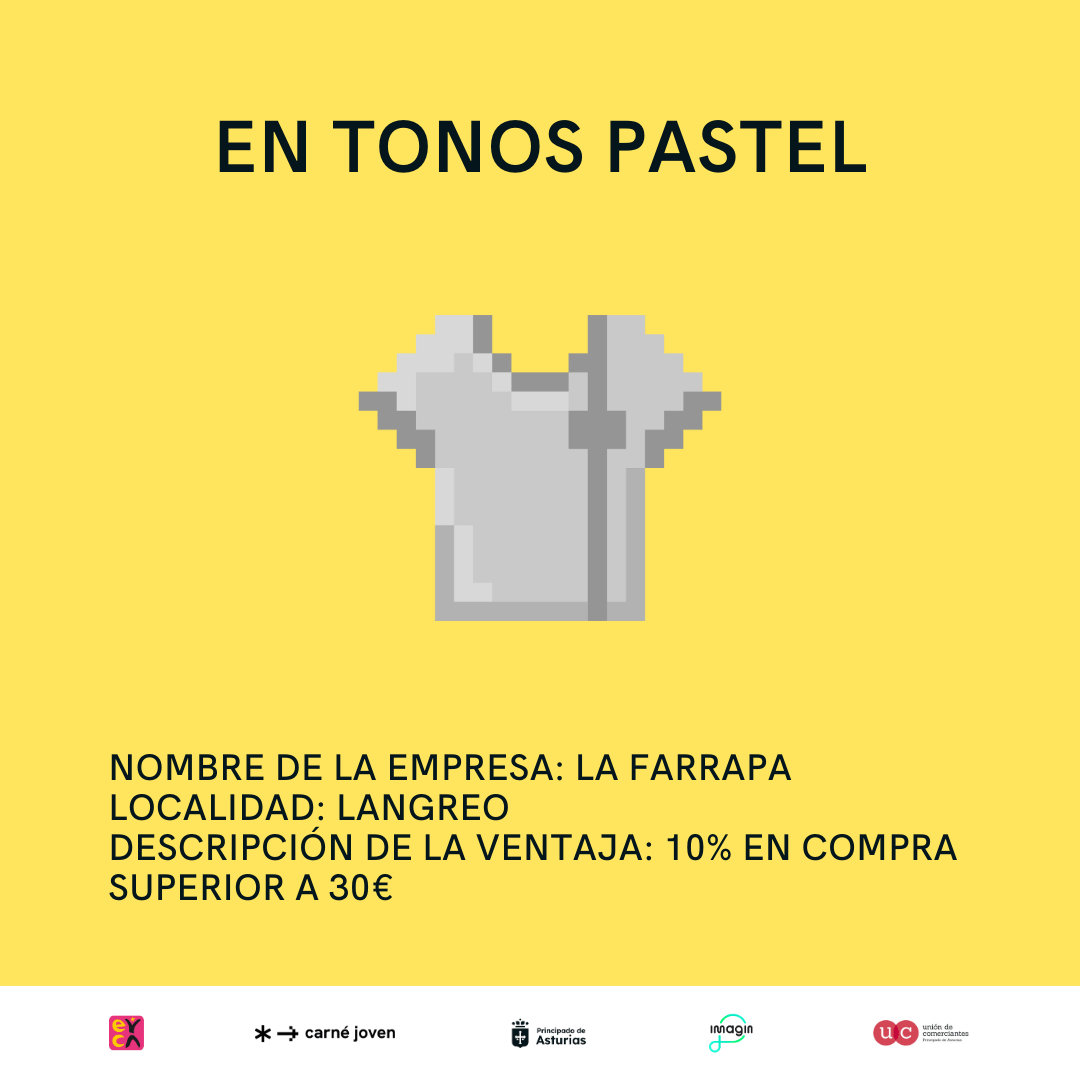 10% descuento en compras superiores a 30€